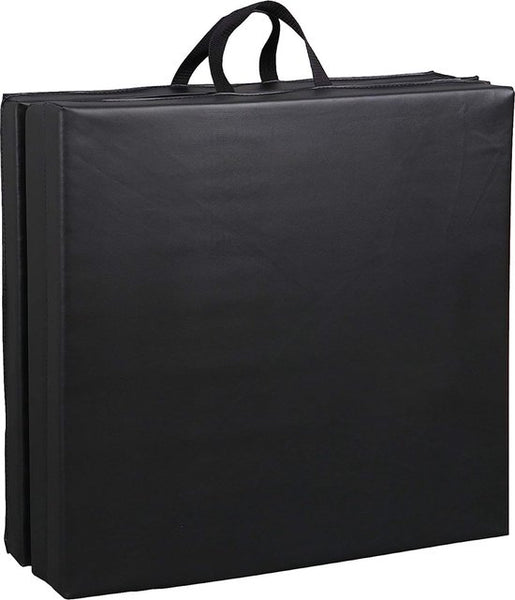 Sportmat Opvouwbaar - Zwart - 180 x 60 x 5 cm - Extra Dik - Opvouwbare Yogamat - Inklapbare Fitnessmat - Vloermat voor Yoga, Meditatie, Sport en Turnen - Turnmat
