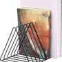 LP Opbergsysteem - Zwart - Elpee Opbergrek - Platenrek van Metaal - Opbergrek LP - Vinyl OpbergSysteem - 50 tot 60 Platen - Bordenstandaard - Boekenstandaard