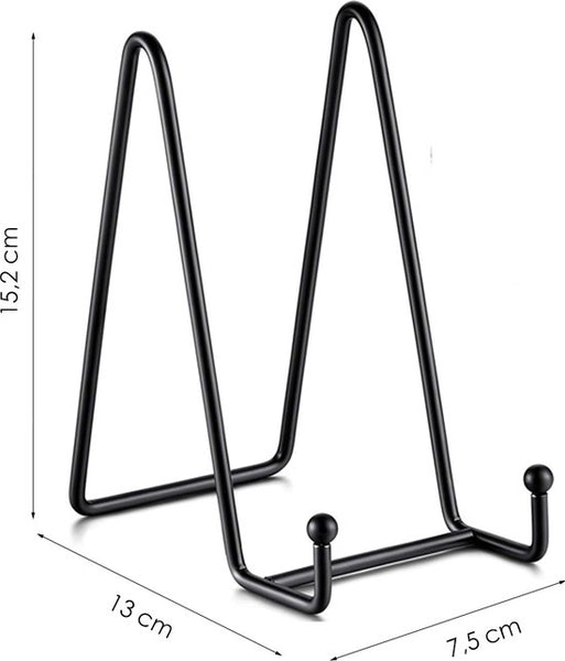 Bordenstandaard - Zwart - 2 Stuks - Bordenrek - Bordenstandaard voor Sierborden - Borden Display Standaard
