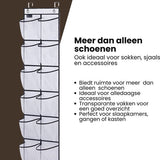 Schoenenkast Hangend - Schoenenzak 12 vakken - Opbergen van Schoenen aan Deur - Schoenenzak Wit - Oplossing voor rondslingerende schoenen - Hoogwaardige Schoenenkast