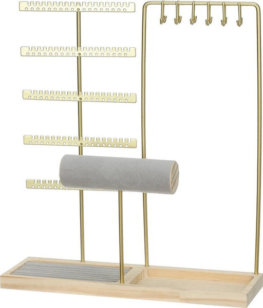 NovaWare - Juwelenhouder - Organizer - Sieradenhouder - Sieradenrekje - Oorbellenrekje - Goud