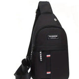 Sasemy - Borsttas Sling Bag Voor Heren - Sling Bag - 2 rits-vakken - Dames - Heren - Zwart #3 - 30 x 16 x 6 - Slingbag - Sbag - Schoudertas - Rugzak - Crossbody bag - Vaderdag Cadeau - Verjaardag Cadeau - Sinterklaas Cadeau - Kerst Cadeau