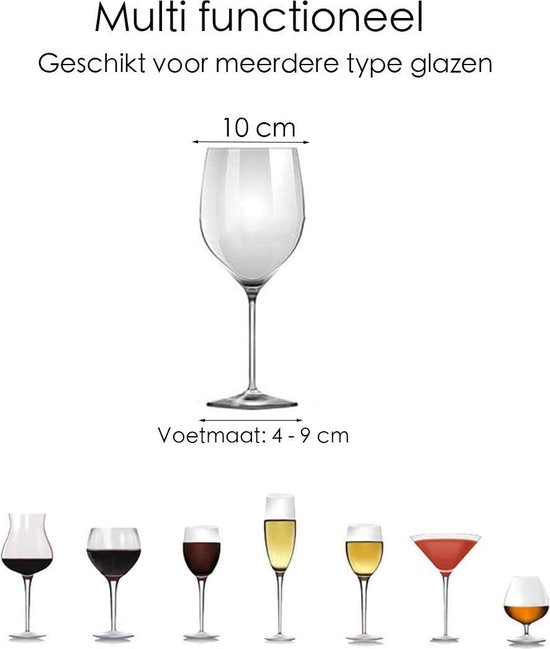 Ophangrek Wijnglazen - glazen - Wijnglazenhouder