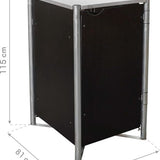 Hide® Containerombouw 1 afvalcontainer Zwart HD12401 - Kliko ombouw