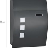 4goodz Wandbrievenbus met Slot - Antraciet