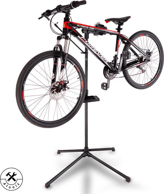 4toolz® Stevige Fiets Reparatiestandaard - 30kg max - Zwart