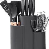 Keukengerei houder - Zwart - Aanrecht Organizer - Pollepel houder - Keuken Organizer - Kunststof - Messenhouder - Messenhouder - Messenblok