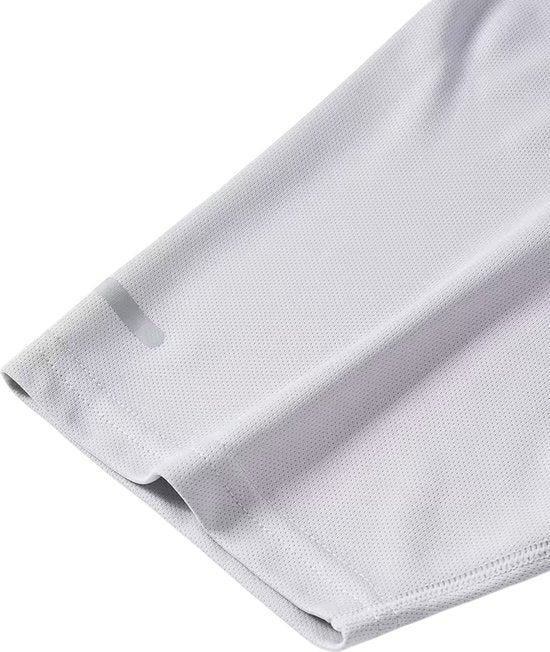 SparkNine Ironlite sport t-shirt heren met reflecterende strepen - XL - wit - zweetbestendig - lichtgewicht & sneldrogend