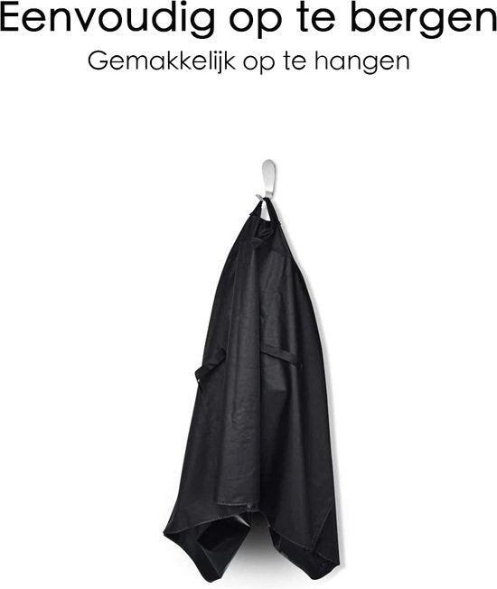 Barbecue Hoes - Waterproof - Verstelbaar - 152x76x120cm - Zwart - BBQ hoes