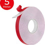 24ME® - Strong Dubbelzijdig PE Foam Tape - Wit - 20mm x 1mm - 5 Meter - Extra Sterke Kleefkracht