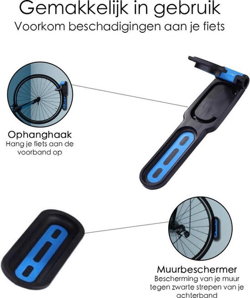 Ophangbeugel voor Fiets - Fiets Ophangbeugel - Muurhouder fiets - Muurbeugel Wandhouder Wandbeugel - Muurbevestiging Ophangsysteem - Muur Houder Fietsbeugel Fietshaak