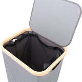 Wasmand met Deksel – Opvouwbare Wasmand – Wasbox 100L – Wassorteerder met Binnenzak – Zwart – Voor Badkamer, Slaapkamer en Wasruimte