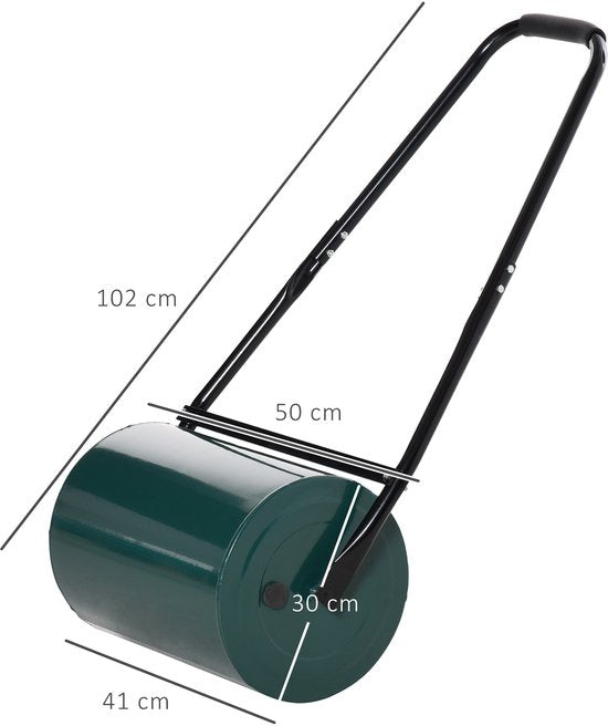 4goodz Gazonroller Tuinwals 32 cm Diameter 38 L Water/Zand Vulling
