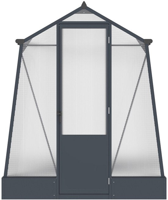 Westmann Aurora 68 - TuinKas met fundering - Antraciet 248x188 cm