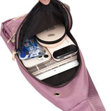 Sasemy - Borsttas Sling Bag Voor Dames - Sling Bag - 2 rits-vakken - Dames - Heren - Roze - Bloemen print #9 - 30 x 16 x 6 - Reistas- Schoudertas - Rugzak - Crossbody bag - Moederdag Cadeau - Verjaardag Cadeau - Sinterklaas Cadeau - Kerst Cadeau