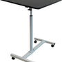 Laptoptafel op Wieltjes - 60 x 40 cm - In Hoogte Verstelbaar - Zwart - Wit - Ontbijttafel op Wielen - Bedtafel
