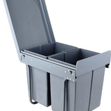 4cookz® Inbouw Prullenbak Duo 2 bakken Afvalscheiding 2x 20 liter - 34 cm breed