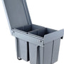 4cookz® Inbouw Prullenbak Duo 2 bakken Afvalscheiding 2x 20 liter - 34 cm breed