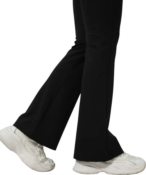 SparkNine Everyday flare broek - met uitlopende pijpen - PETITE - M - zwart - met handige zakken - rekbaar & ademend