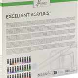 Nassau Fine Art - Professionele Acrylverf - Acrylverfset - Acrylic Paint Set - Verf - Verf Set - Verven -Schilderen - Kinderen - Hobby - Hoge Kwaliteit Verf - 30 Kleuren