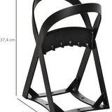 Houtklover van Koolstofstaal - Houtsplitter 20x24x 37 cm - Zwart