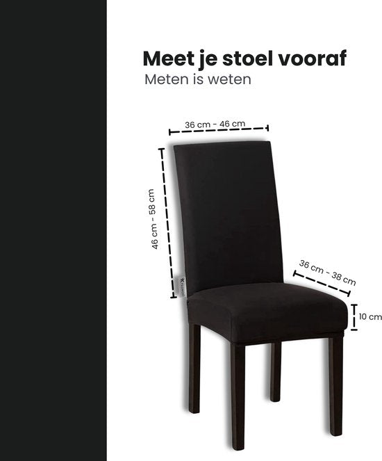 Stoelhoezen - Eetkamerstoel Hoes - 6 Stuks - Bescherm stijlvol je stoelen