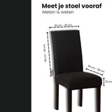 Stoelhoezen - Eetkamerstoel Hoes - 6 Stuks - Bescherm stijlvol je stoelen