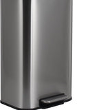 Luzzo® Nevada Pedaalemmer 30 liter - Prullenbak Mat RVS