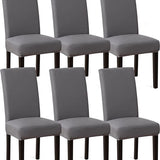 Stoelhoezen - Eetkamerstoel Hoes - 6 Stuks - Grijs - Bescherm stijlvol je stoelen - Eetkamerstoel Hoes Stretch