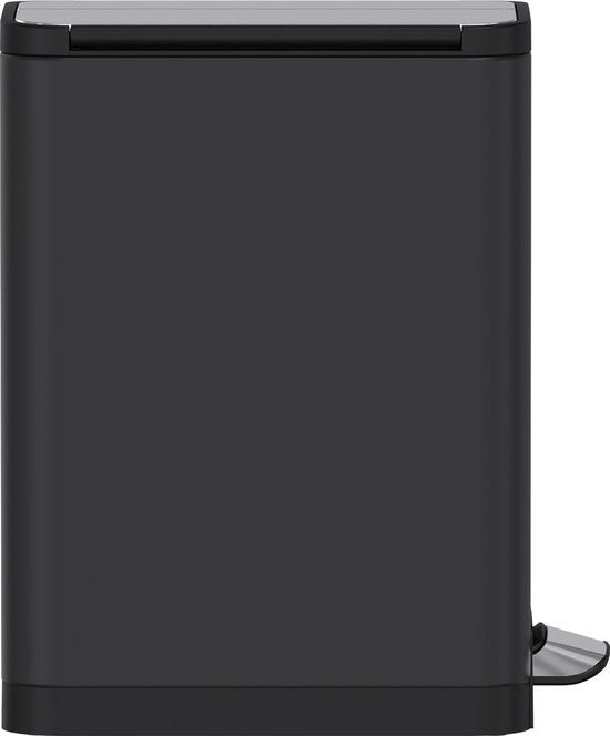 Luzzo® Pedaalemmer California 30L – Mat Zwart – Hygiënisch & Smal