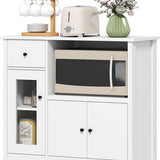 Keukenkast laag met open vak 80x35x72 cm - Wit