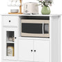 Keukenkast laag met open vak 80x35x72 cm - Wit