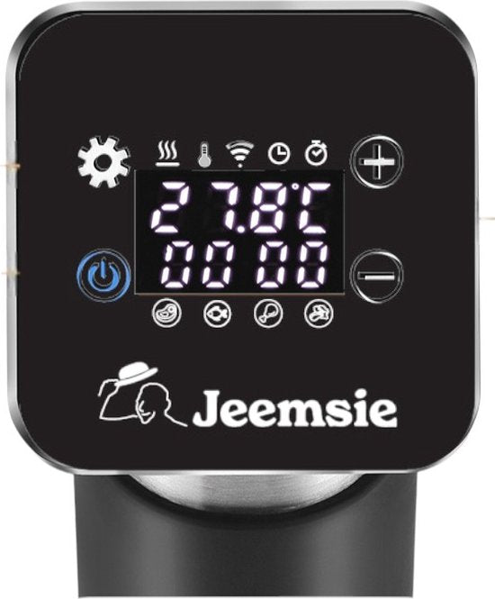 Sous Vide Stick met Wi-Fi en App – Smart Slowcooker – Zwart-RVS – Voor Perfect Slow Cooking