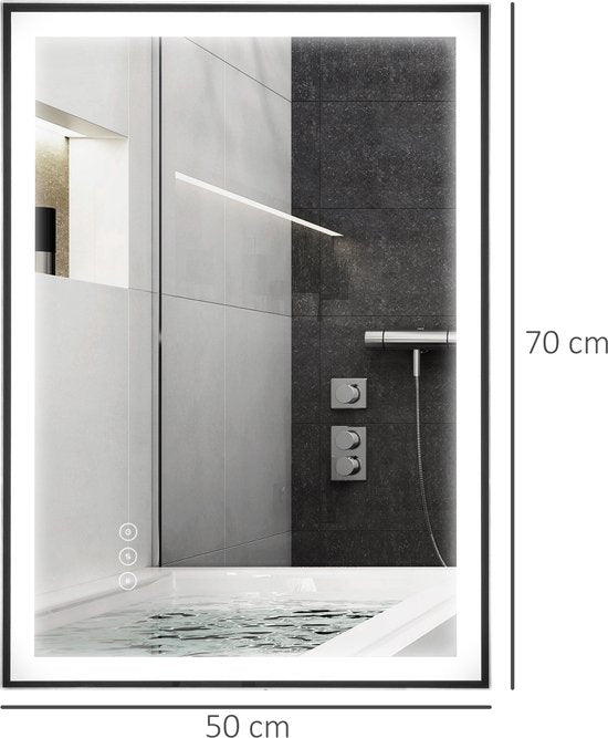 4goodz Badkamerspiegel LED - anticondens met Touch bediening