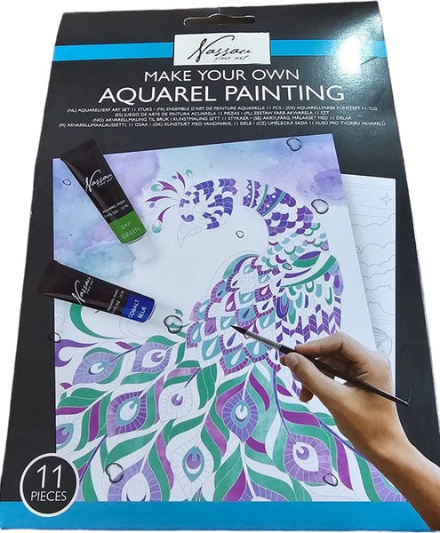 Nassau Fine Art - Aquarelset - Aquarel Penselen - Aquarel Papier - Aquarel set voor volwassenen - Verjaardagskcadeau - Moederdag - Vaderdag