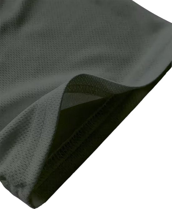 SparkNine Stormcore heren sport t-shirt - sneldrogend & ademend - fitness shirt - S - groen - korte mauwen - training, rennen, casual dragen
