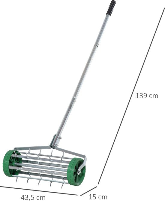 4goodz Gazonbeluchter lengte verstelbaar handverticuteer 139x42x15 cm