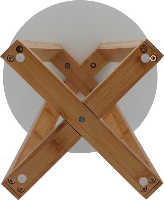 Stevige bamboe Keukenkruk Badkamerkruk 30x30x43 cm - Bruin