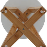 Stevige bamboe Keukenkruk Badkamerkruk 30x30x43 cm - Bruin