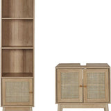 Badkamermeubel-set Bali - Combinatieset Wastafelonderkast + Kolomkast hoog