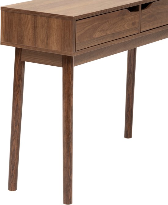 Home Deco Factory Sidetable Console Bijzettafel Met 2 Laden Klaus - Bruin