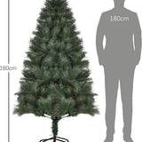 Kunstkerstboom met realistische naalden Ø90 - 180 cm - Groen