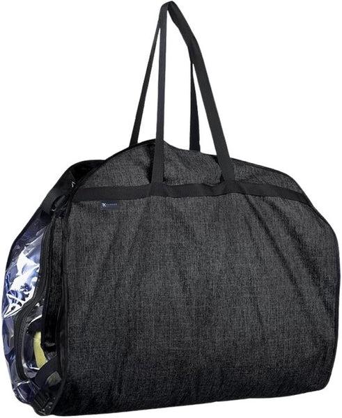 Kledinghoes met Hanger – Opvouwbare Kleding Organizer – Kleding Opbergzak met Rits & Venster – Kleding Transporthoes – Geschikt voor Verhuizen & Reizen – 127 x 60 x 25 cm – Zwart