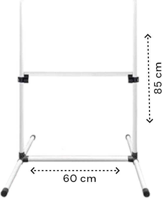 Agility voor de Hond - Complete Set inclusief Draagtas - Training van Honden - Honden Slalom - Agility Set voor Honden