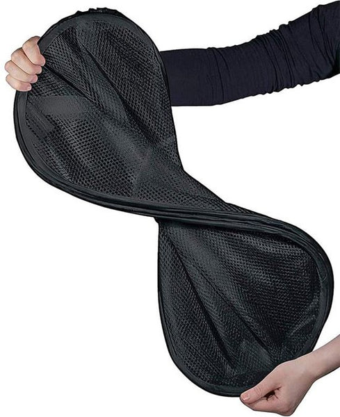 Wasmand Ruimtebesparend - Zwart - Wasmand Opvouwbaar - Opbergmand - Opbergzak - 60L - Opvouwbare Wasmand - Wasmand Zwart - Inklapbare Wasmand