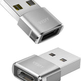 USB-C naar USB-A Adapter 2 stuks – Universele USB C naar USB A converter - Compatibel met alle USB Type C Apparaten