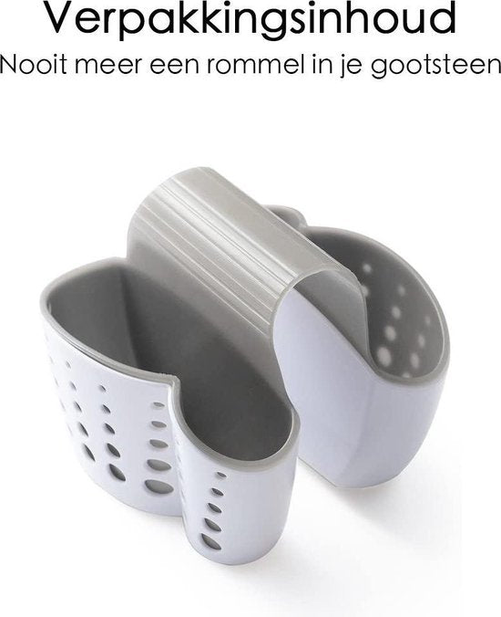 Gootsteen Organizer - 2 Vakjes - Waterbestendig - Siliconen
