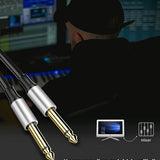 Vesfy Gitaarkabel 5 Meter - 6.3mm Jack naar 6.3mm - Instrumentkabel voor Gitaar, Bas & Keyboard