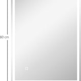 4goodz LED Badkamerspiegel 60x80 cm - Touchscreen, anti-condens - Wit