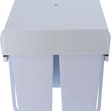 4cookz® Inbouw Prullenbak Afvalscheiding 26 cm breed - 30 liter - Wit